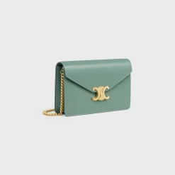 WALLET ON CHAIN MARGO in Shiny calfskin