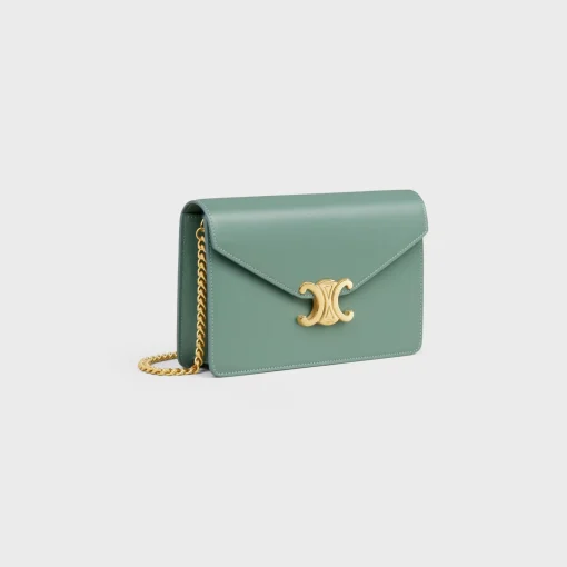 WALLET ON CHAIN MARGO in Shiny calfskin