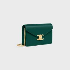 WALLET ON CHAIN MARGO in Shiny calfskin