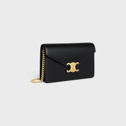 WALLET ON CHAIN MARGO in Shiny calfskin