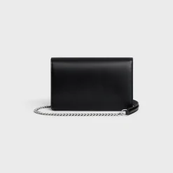 WALLET ON CHAIN MARGO in Shiny calfskin
