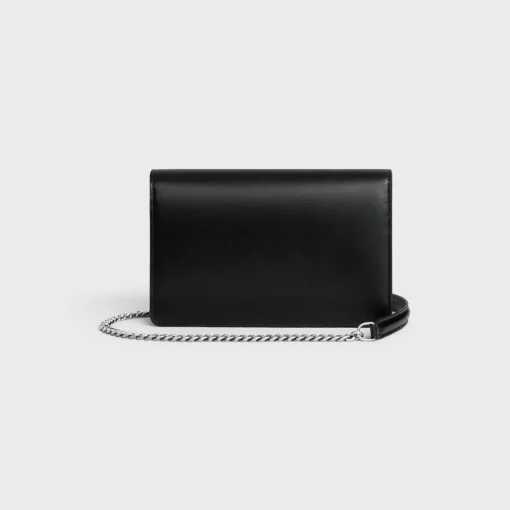 WALLET ON CHAIN MARGO in Shiny calfskin