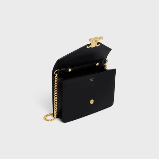 WALLET ON CHAIN MARGO in Shiny calfskin