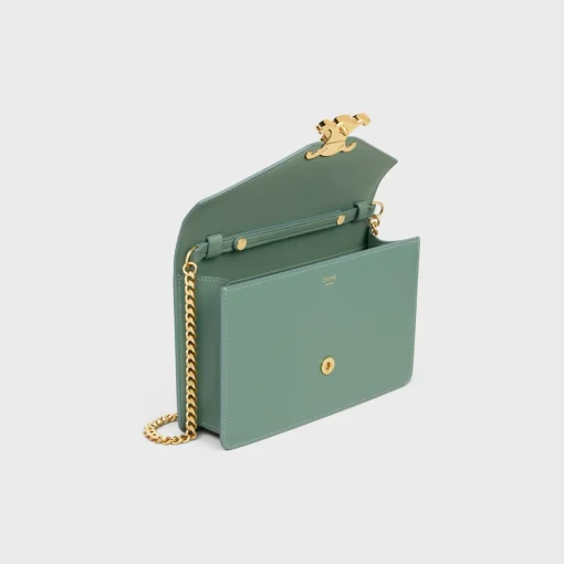 WALLET ON CHAIN MARGO in Shiny calfskin