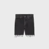 Wesley shorts in charcoal wash denim