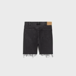 Wesley shorts in charcoal wash denim