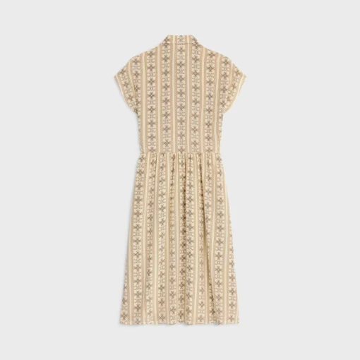 workwear dress in crêpe de chine