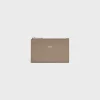 Zipped Card Holder in SHINY CALFSKIN
