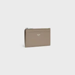 Zipped Card Holder in SHINY CALFSKIN