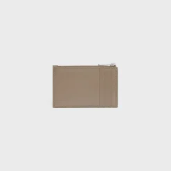 Zipped Card Holder in SHINY CALFSKIN