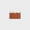 Zipped Card Holder in Triomphe Canvas AND Lambskin
